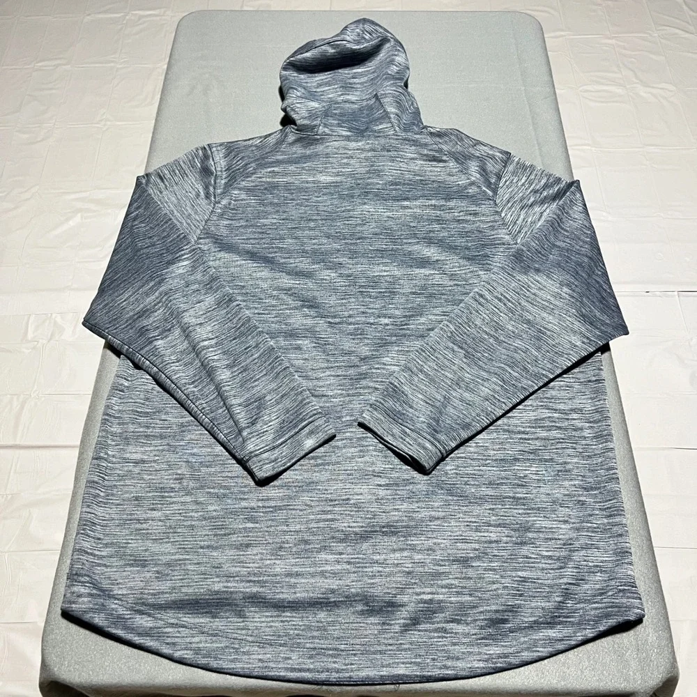Nike Dri-FIT Full Zip Hoodie Mens XXL Blue Grey Space Dye Heather Athletic